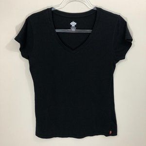 Dickies Black V-Neck‎ Shirt L